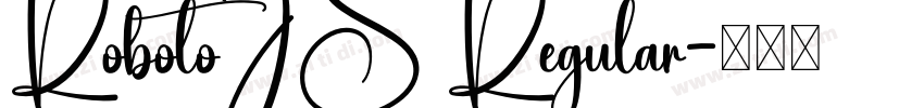RobotoJS Regular字体转换
